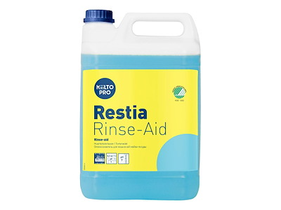 Maskinopvask Afspænding Kiilto Pro Restia Rinse-aid 5ltr Svanemærket Blødt/Mid.