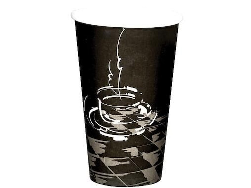 Kaffebæger Pap Ø90xH135mm 40cl 16oz Single Wall Coffeecup