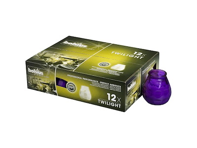 Lysbowle Twilight Brændetid 70 timer Lilla