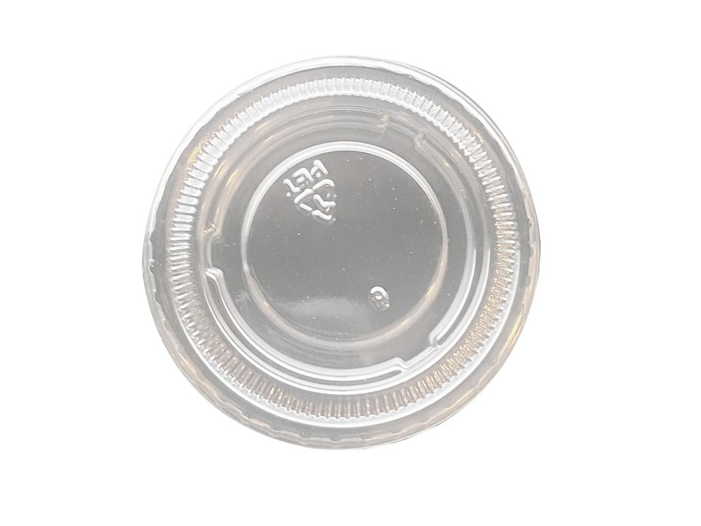 Plastlåg Ø44 mm PET Klar til Dressingbæger 30 ml