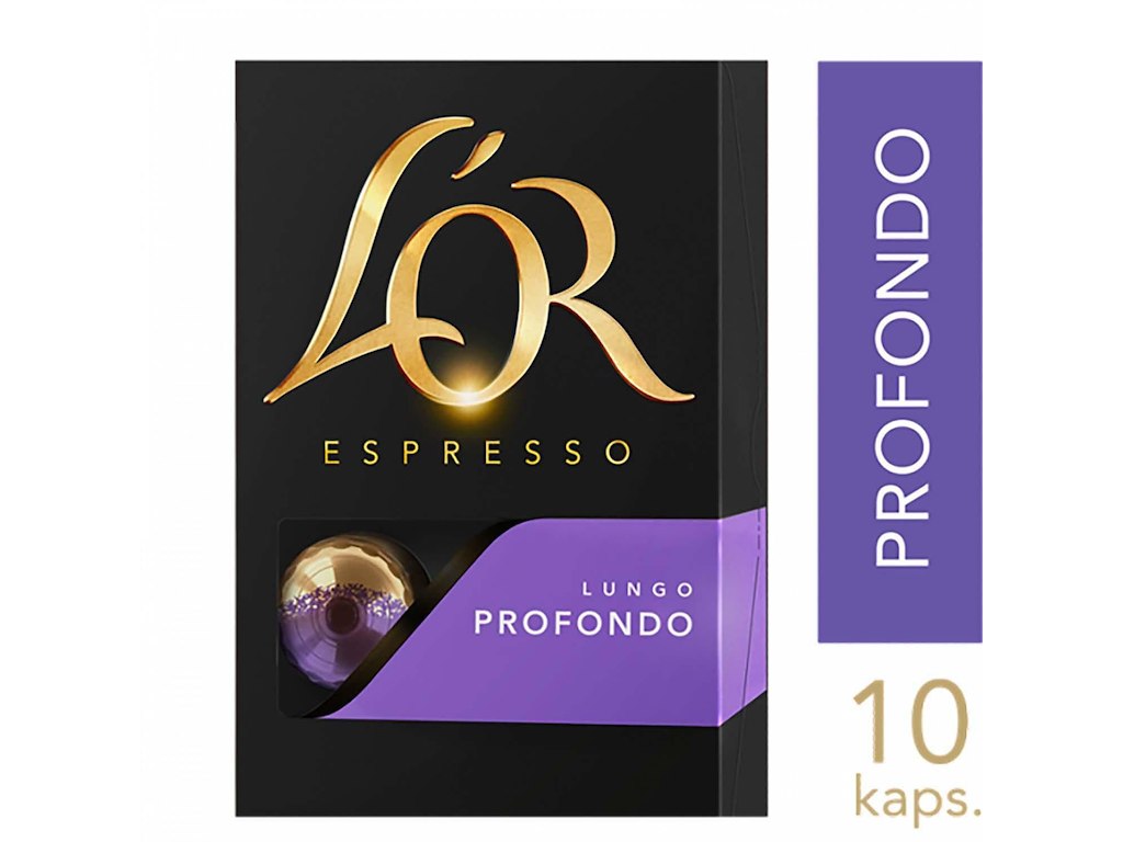 Kaffekapsel L'OR Lungo PROFONDO Styrke 8