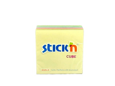 Post-it notes, multifarvet - 400 ark (76x76mm)