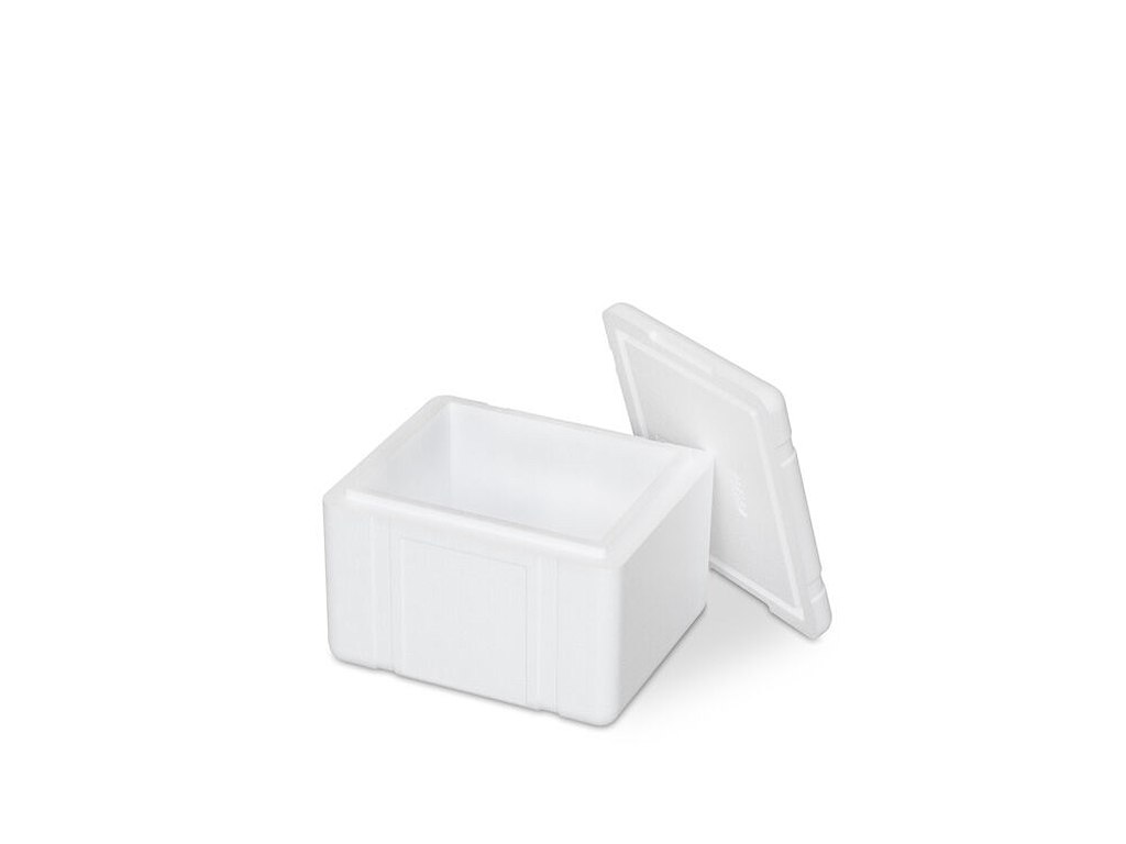 Termokasse 8Liter L31.1xB26.1xH21cm EPS Med Låg Hvid