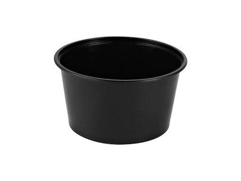 Bæger 450 ml Ø120x65 mm Rund PP Sort