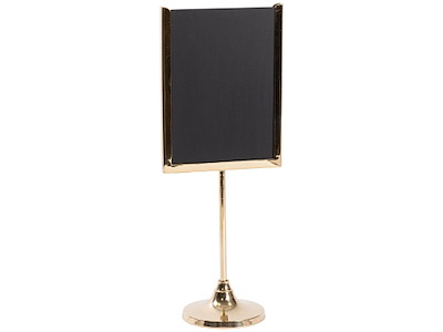 Menukortholder med tavle A6 11x29.5cm. Messing