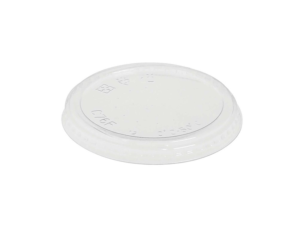 Plastlåg Ø76 mm Bionedbrydelig PLA Klar til dressingbæger til 115988