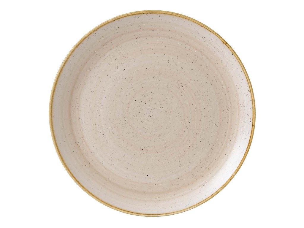Tallerken Coupe Stonecast Ø32.4cm. Porcelæn Muskatnød