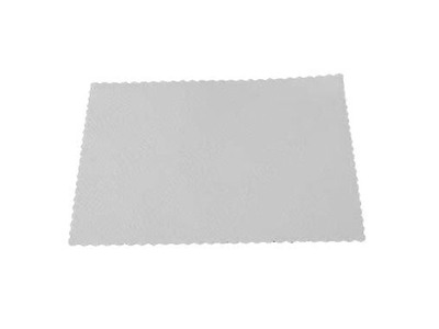 Fadpapir 29x38 cm firkantet præget hvid