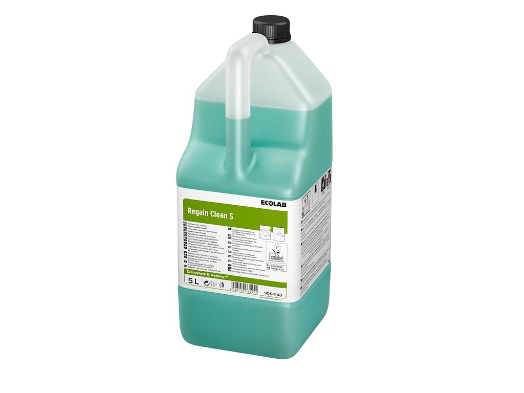 Gulvrengøring Regain Clean S 5ltr Ecolabel m. Farve u. Parfume Manuel til køkken