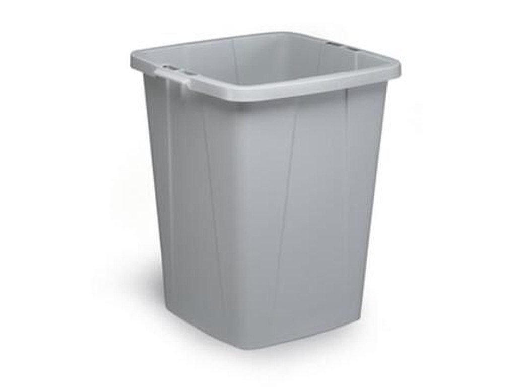 Plastbeholder 90 ltr fødevaregodkendt plast grå