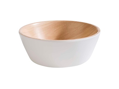 Skål Frida 0.25 ltr Ø12.5x4.5 cm Melamin Hvid/Trælook