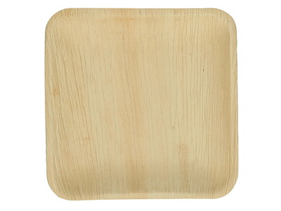 Tallerken Verive palmeblad firkantet L24xB24xH2.5cm natur