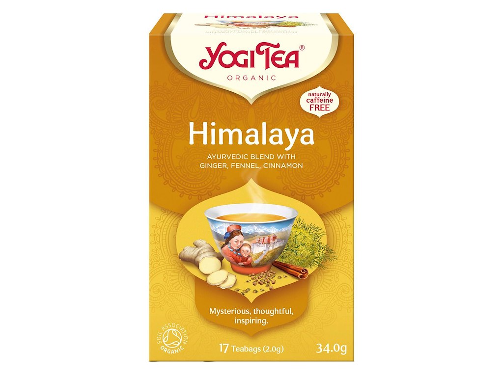 Te Chai Yogi Tea Himalaya 17 breve Økologisk (DK-ØKO-100)