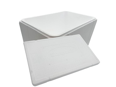 Termokasse 1/1GN 50 ltr L60xB40xH32cm EPS med Låg Hvid SAMPAK