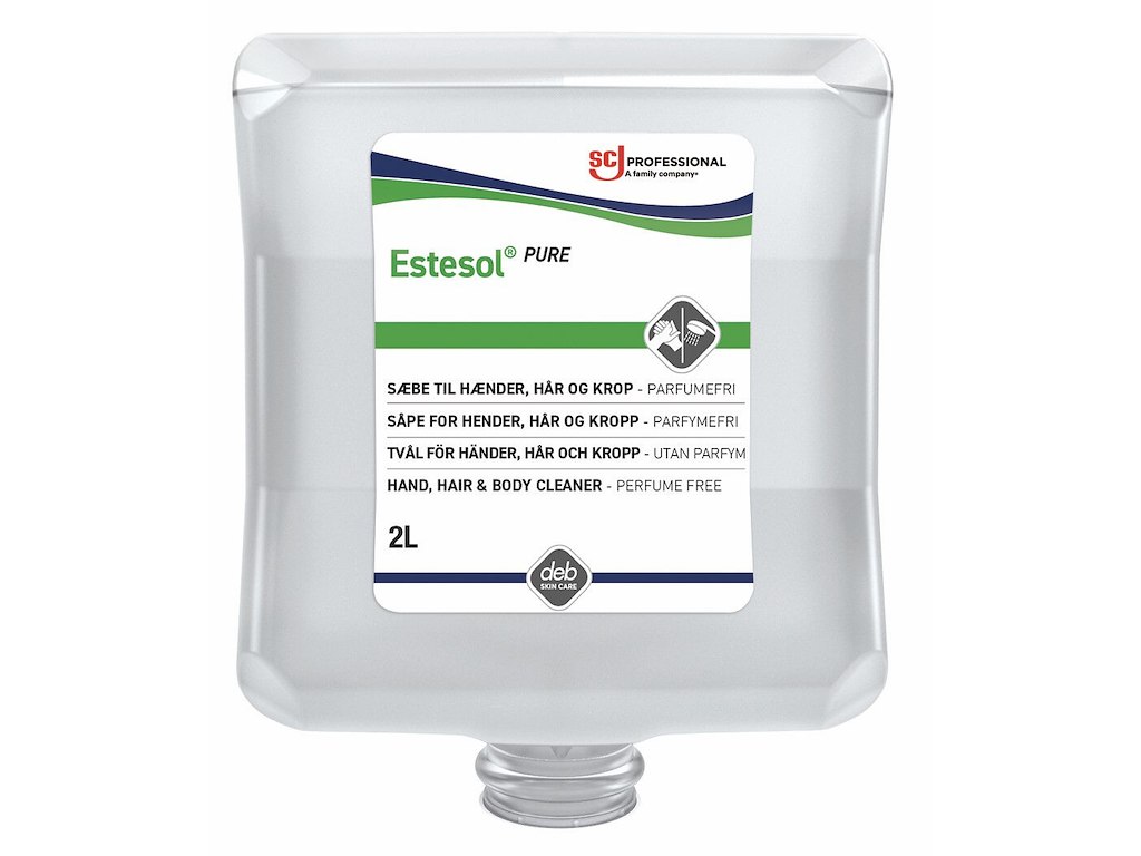 Cremesæbe Estesol Lotion PURE Ecolabel u Farve/Parfume til Dispenser 2 ltr