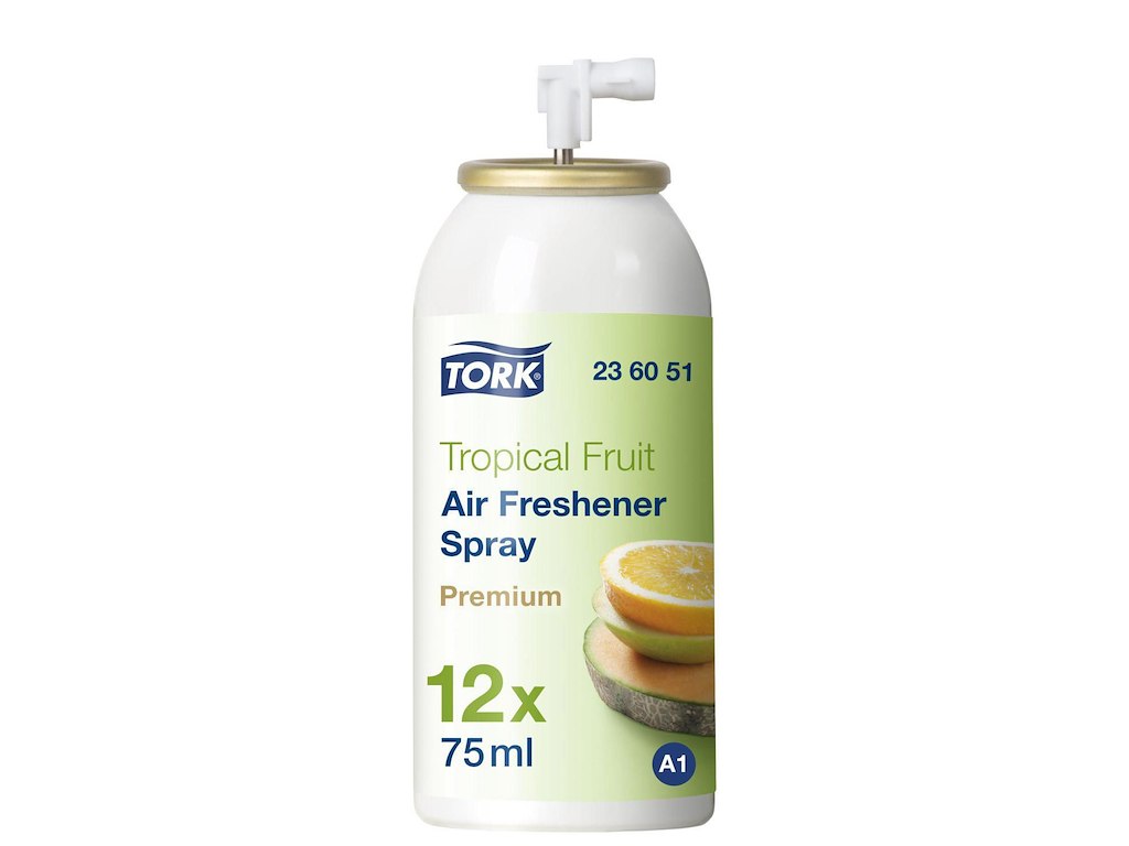 Luftfrisker Aerosol Tork Airfreshener Tropisk Frugt 75ml m Parf. t Spray A1 disp