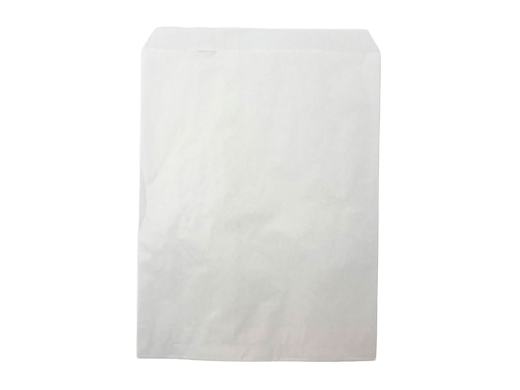 Bagerpose 1.5 kg 200x260+20 mm FSC 40 gr Hvid