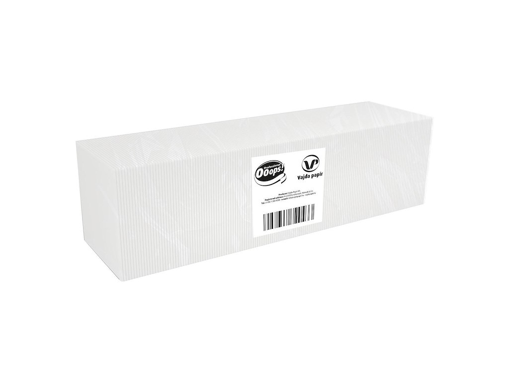 Serviet Ooops! 32x32 cm 1-lag Hvid