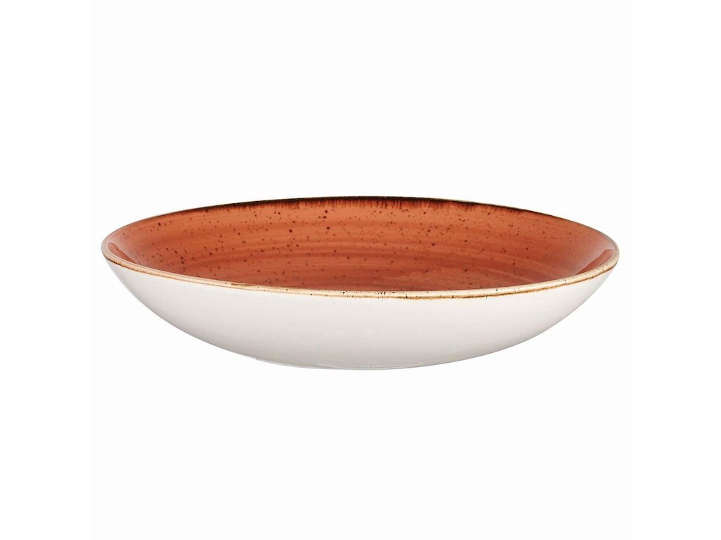 Skål Coupe Stonecast 240 cl Ø31x4.4 cm Porcelæn Orange