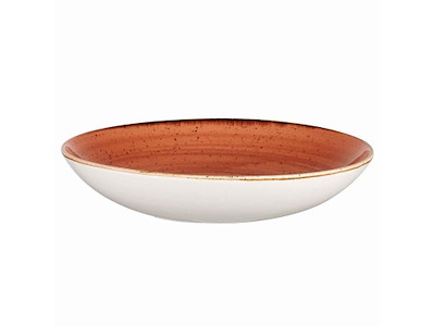 Skål Coupe Stonecast 240 cl Ø31x4.4 cm Porcelæn Orange