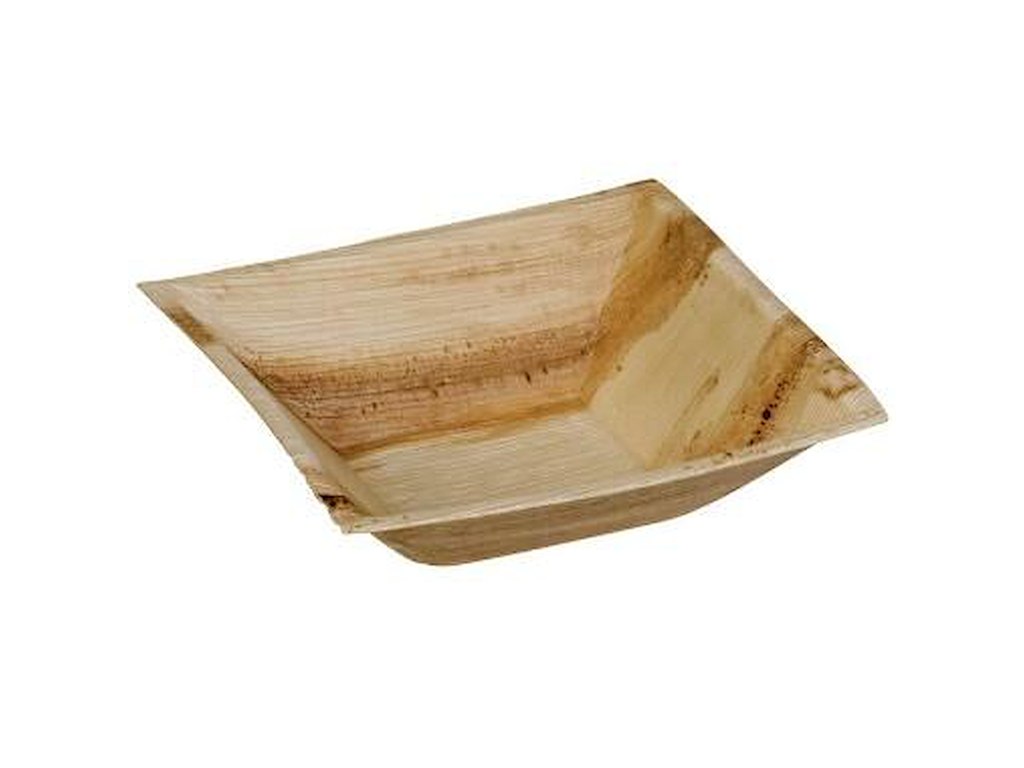 Fad Kheops 16x16x4.5 cm Dyb Bionedbrydelig Palmeblad