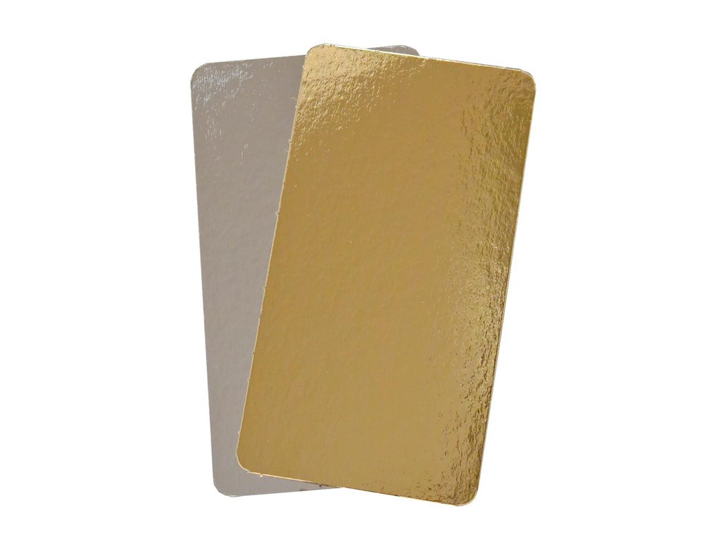 Kagepap 130x240 mm 800 gr Sølv/Guld