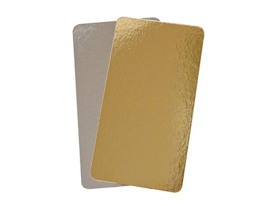 Kagepap 130x240 mm 800 gr Sølv/Guld