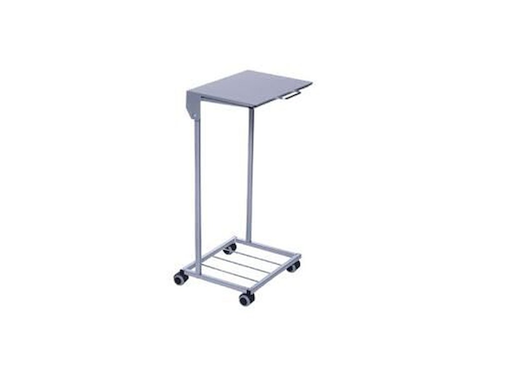 Affaldsstativ 100 ltr med Låg Sølvfarvet