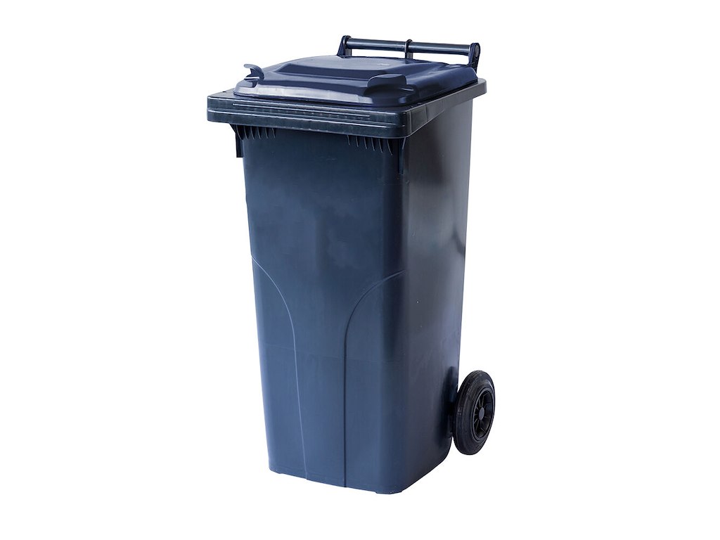 Affaldscontainer 120 ltr 2-hjulet Grå