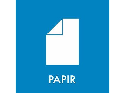 Piktogram PAPIR 12x12 cm