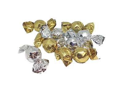 Chokoladekugler med karamelsmag 1 kg ca. 80 stk