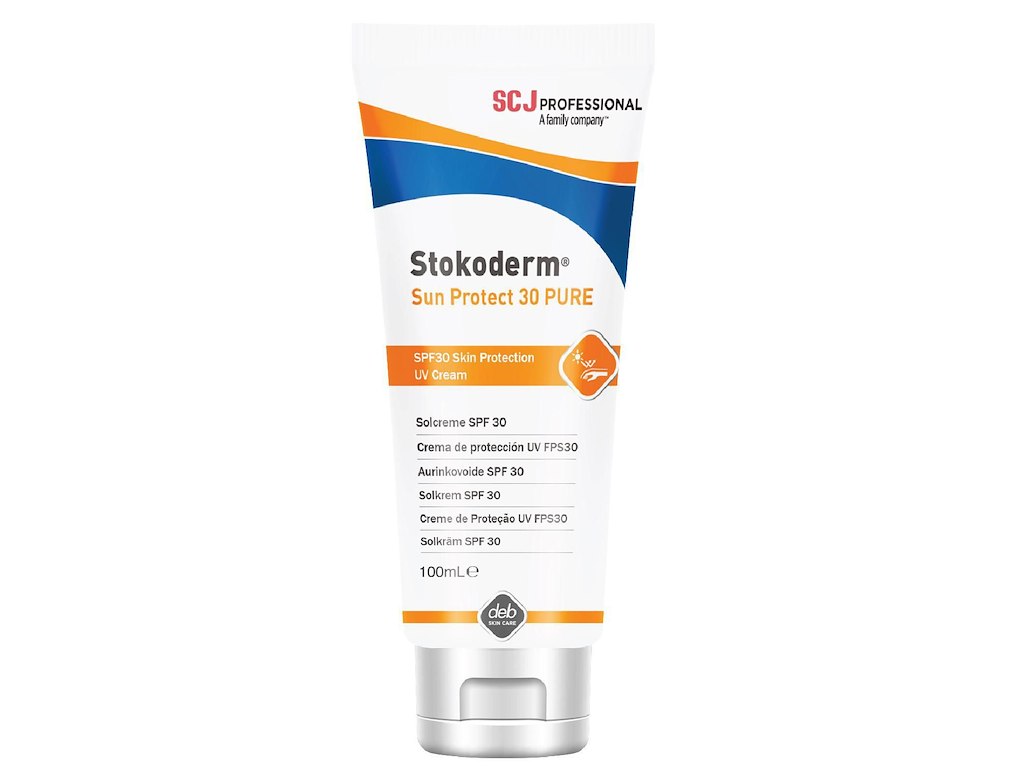 Solcreme Lotion Stokoderm Sun Protect SPF30 Pure 100ml u Parabener/Farve/Parfume