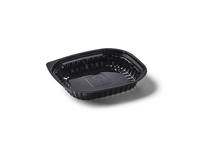 Sushibakke Vistopac 1-rum 300 ml 177x150x27 mm RPET Sort
