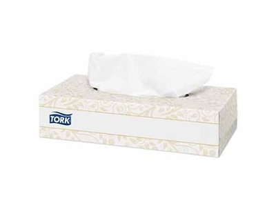 Ansigtsserviet Tork F1 Extra Soft 2-lag L115xB225xH52mm Nyfiber Hvid Pop-up