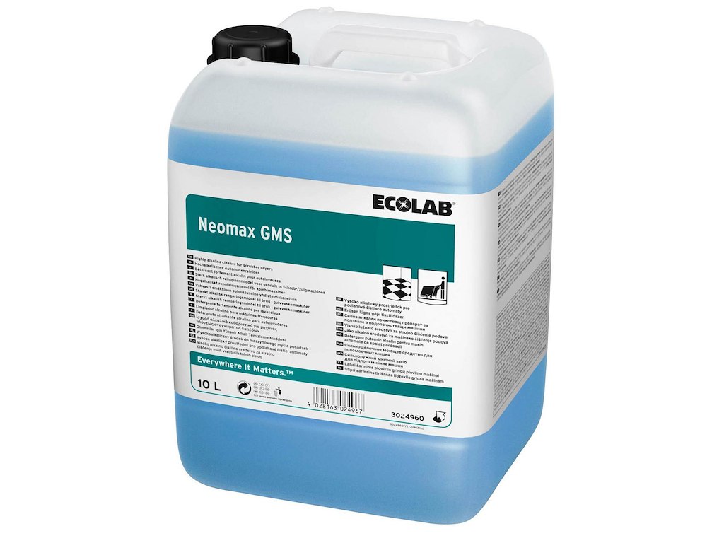 Grundrengøring Gulv Neomax GMS 10ltr uden Parfume Anlæg/Maskine