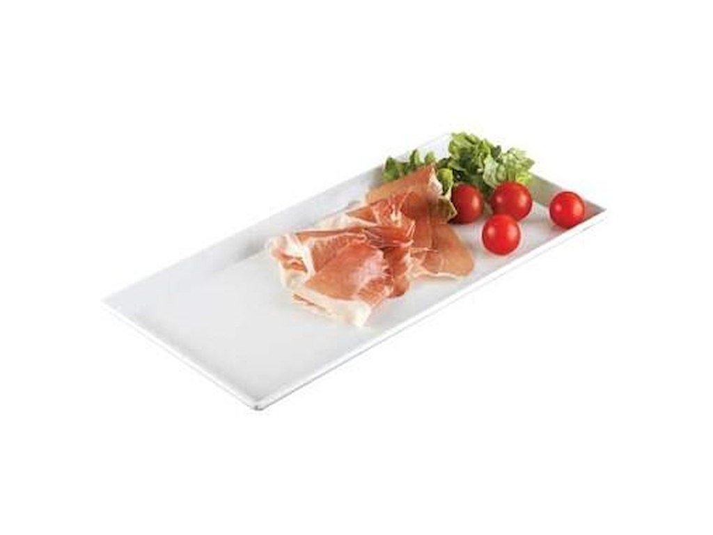 Fad 35x17x2 cm Rektangulær Melamin Hvid