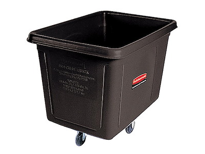 Affaldsvogn L96xB66xH71cm Sort uden låg