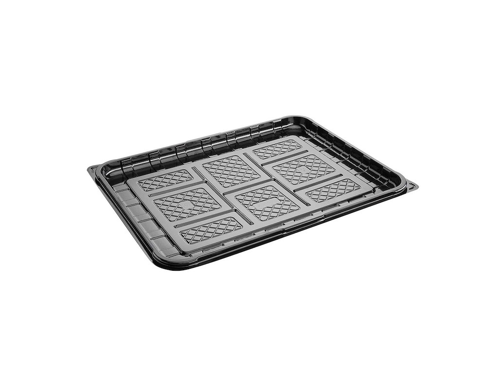 Fad K 234502-1A  34.5x26.5x1.8 cm Lille Plast APET Sort 45397