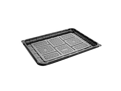 Fad K 234502-1A  34.5x26.5x1.8 cm Lille Plast APET Sort 45397