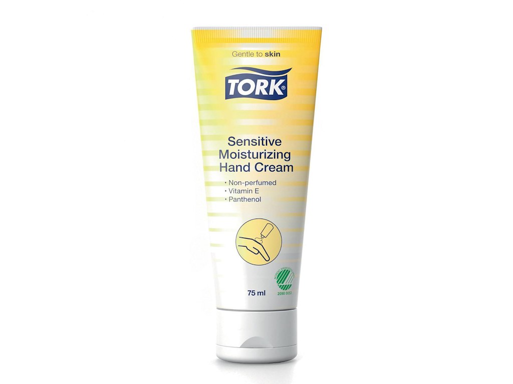 Hudcreme Tork Sensitive Moisturizing Hand Cream 75ml Svanemærket uden Parfume