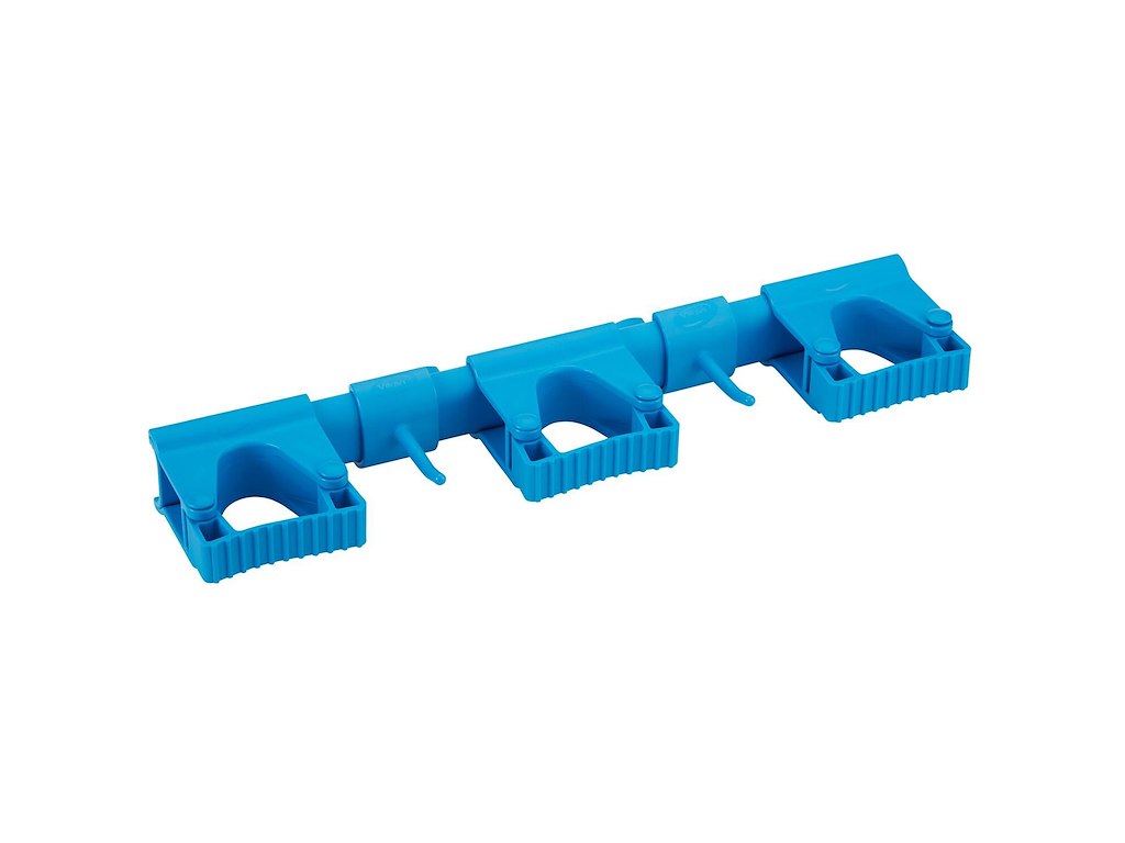 Vægophængssystem Vikan komplet fleksibelt og hygiejnisk L420xB87xH48mm PP blå