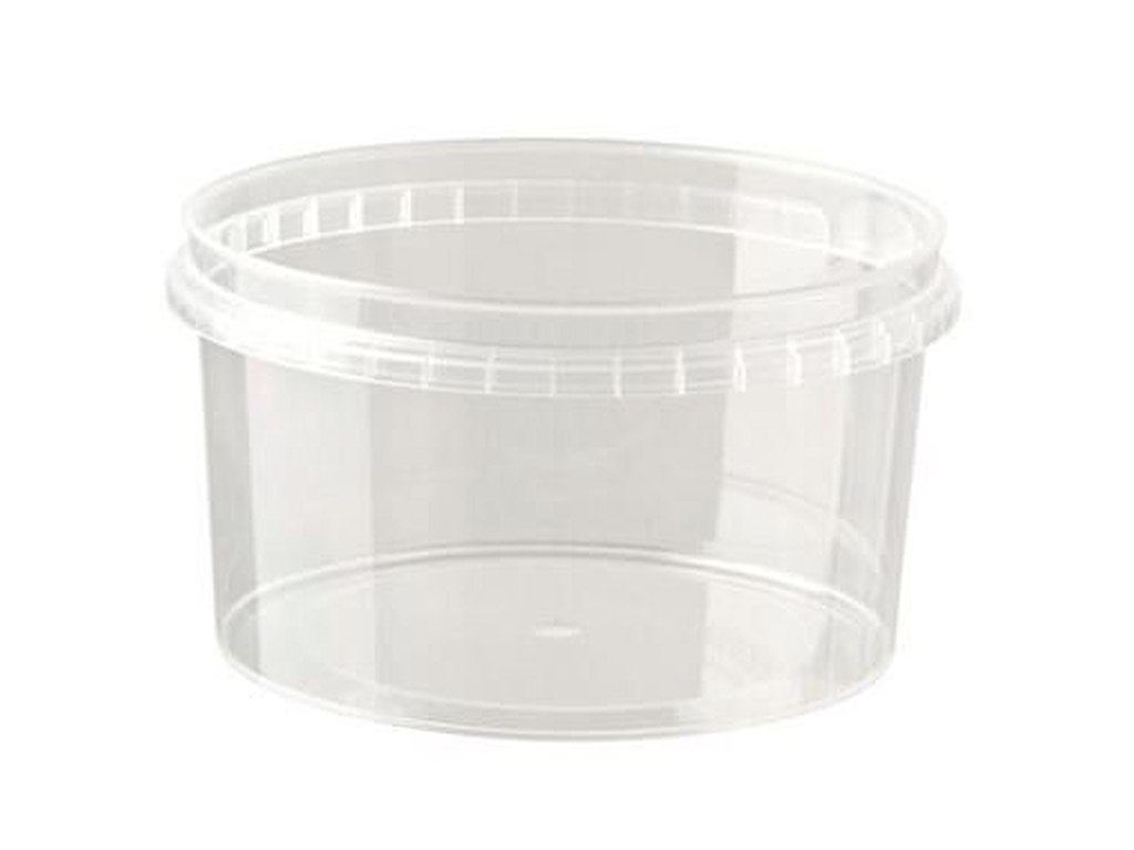 Plastbæger 560 ml Ø122 mm Rund PP Klar OMPAK 90 ps x 20 stk/krt