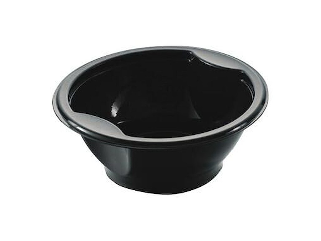 Suppebowl 1-rum 500 ml Ø153xH60mm PP Sort