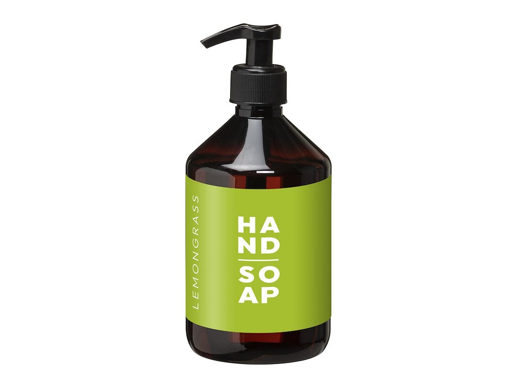 Håndsæbe Flydende Lemongrass 500ml Med Parfume/Pumpe Uden Parabener