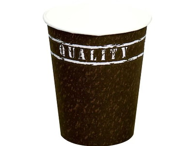 Kaffebæger Pap Ø80x95mm 25cl 8oz Single Wall Coffee-line Quality
