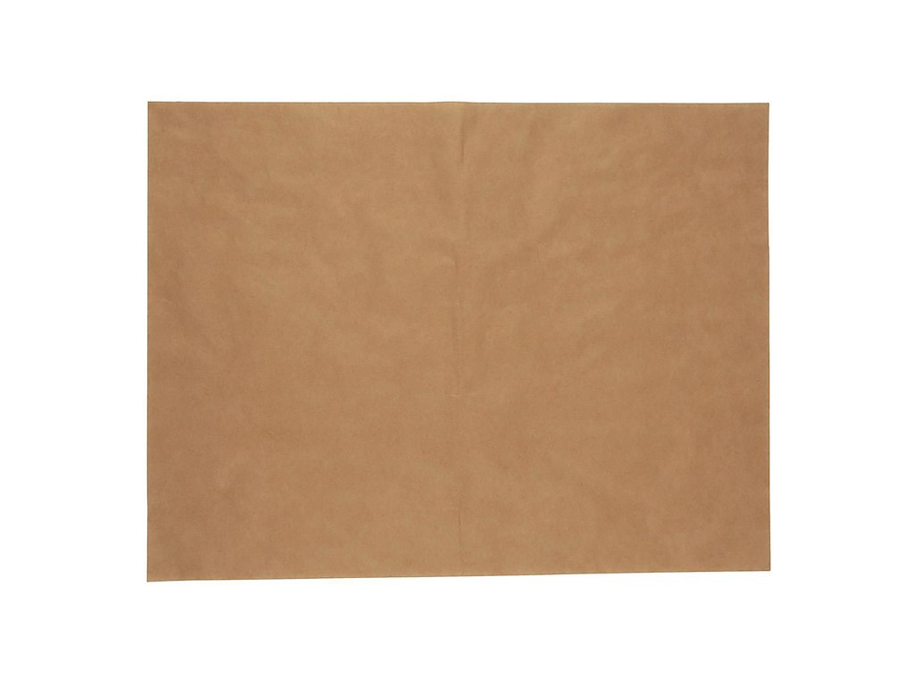 Burgerpapir Verive L450xB300mm brun naturlig Greaseproof FRA 80550389 600x450mm