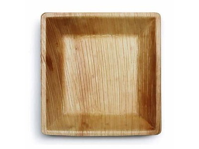 Tallerken 17x17 cm Palmeblad