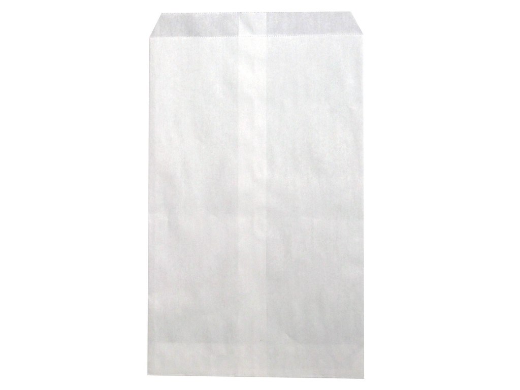 Bagerpose 1kg 160x260+20mm 40gr Hvid