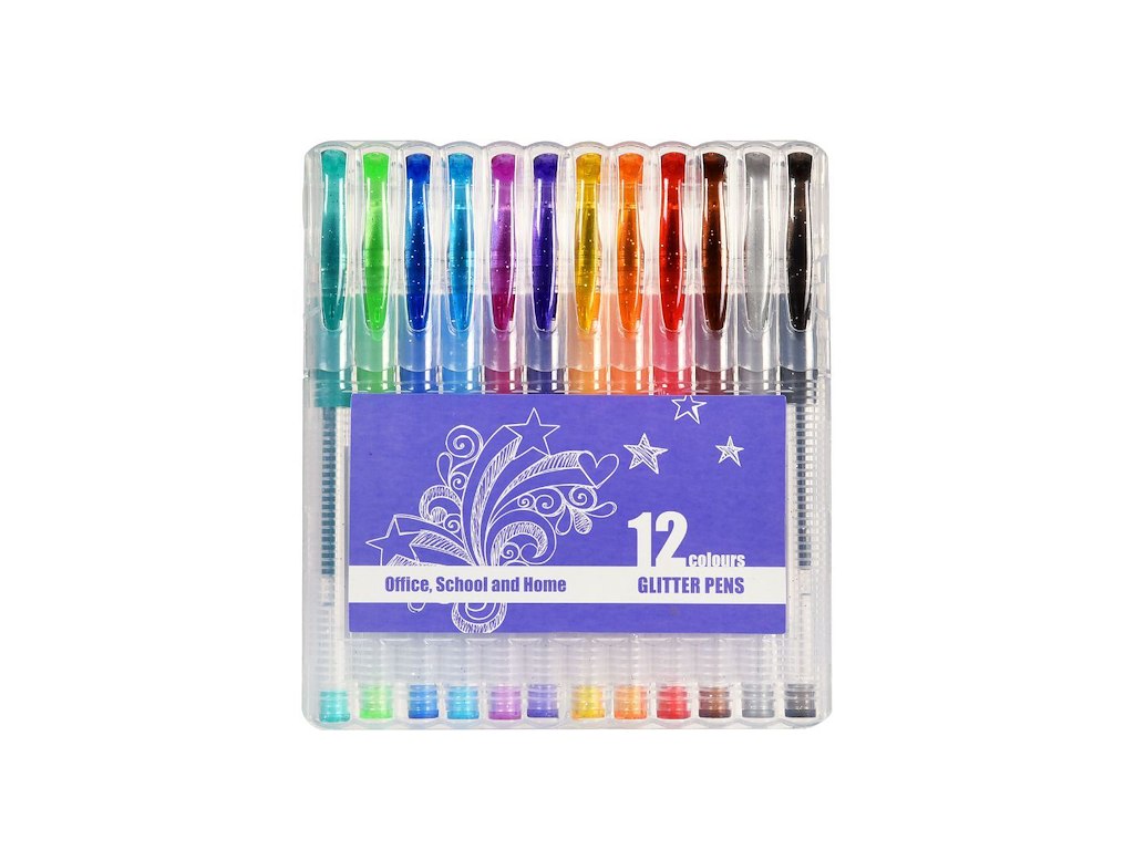 Glitterpenne OFFICE 12 Stk.