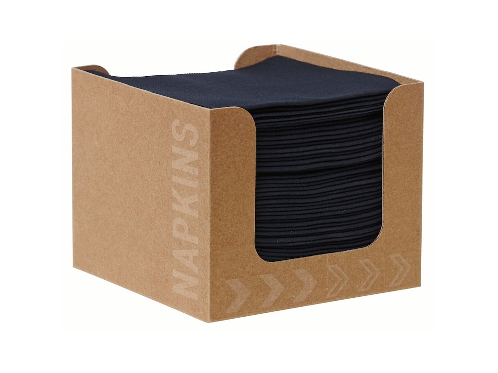 Serviet Bio Dunisoft 20x20cm Sort